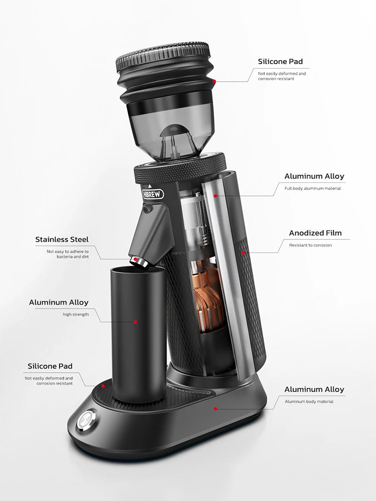 HiBREW G5 48mm Conical Burrs Electric Coffee Grinder for Espresso Turkish Coffee
