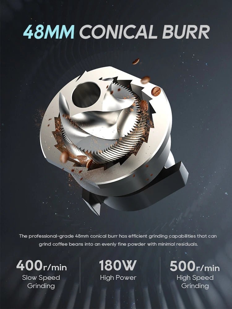 HiBREW G5 48mm Conical Burrs Electric Coffee Grinder for Espresso Turkish Coffee