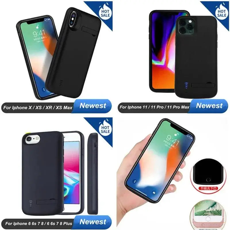 High Capacity 10000mAh Battery Case for iPhone 15 14 13 12 11