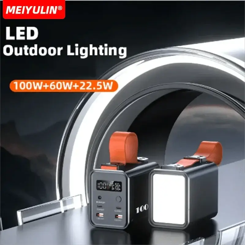 High Capacity 60000mAh 100W Portable Power Bank Outdoor Use