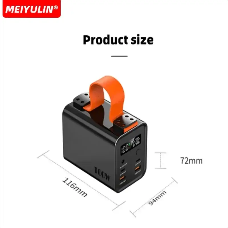 High Capacity 60000mAh 100W Portable Power Bank Outdoor Use