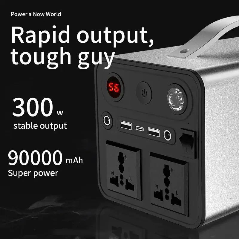 High Capacity 90000mAh 300W Portable Outdoor Power Generator