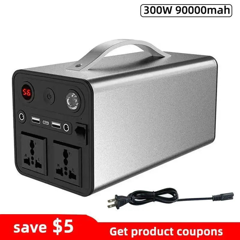 90000mAh Solar Power Generator 300W Portable For Camping