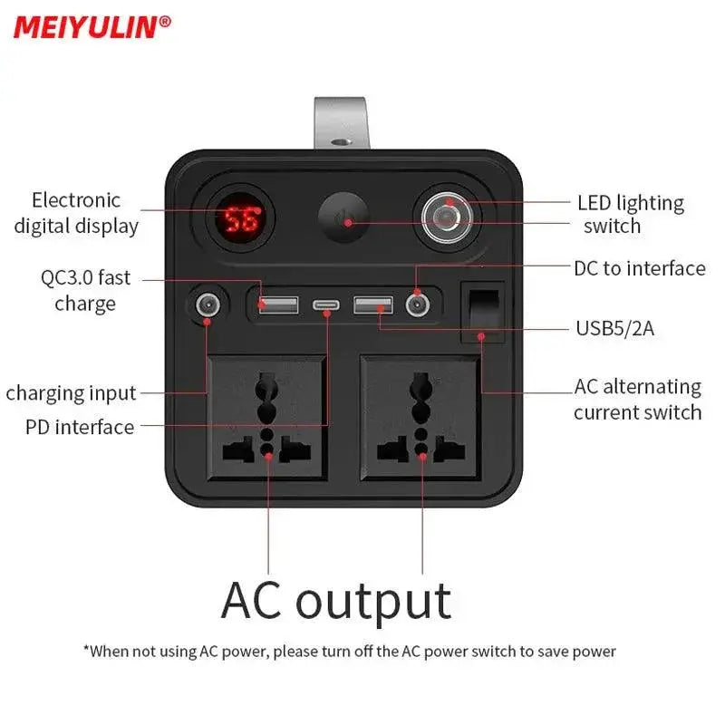 90000mAh Solar Power Generator 300W Portable For Camping