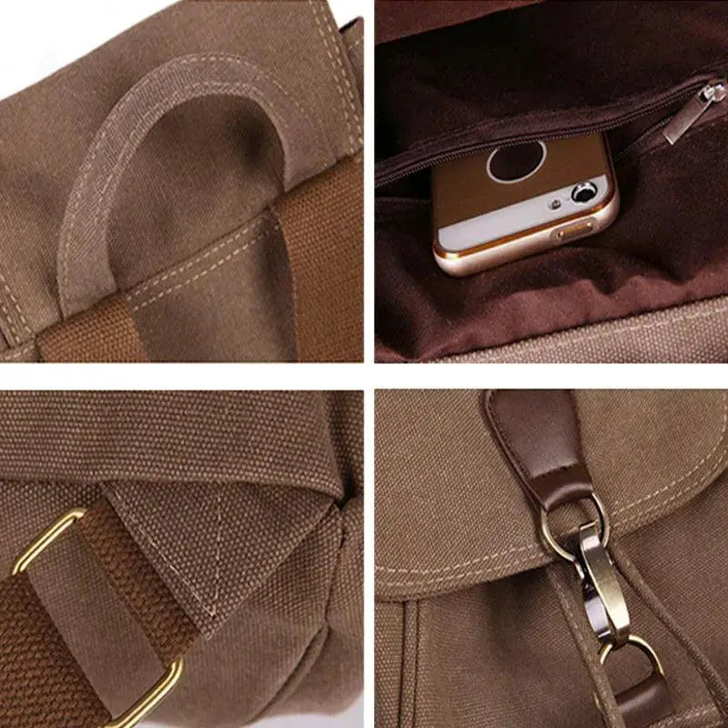 High Capacity Women's Canvas Backpack Trendy Bag