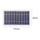 High-Efficiency 5V 400mA Waterproof Solar Panel Charger
