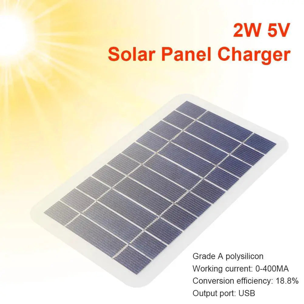 High Efficiency 5V 400mA Waterproof Solar Panel Charger