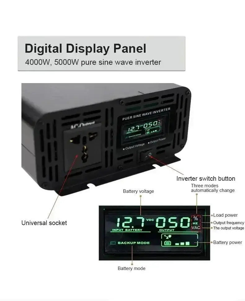 High Efficiency Pure Sine Wave Inverter 4000W 5000W 7000W
