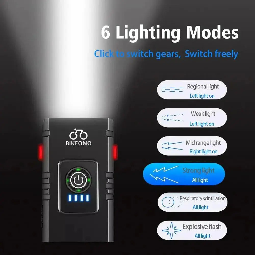 High Performance 1000 Lumen USB Rechargeable Bike Headlight