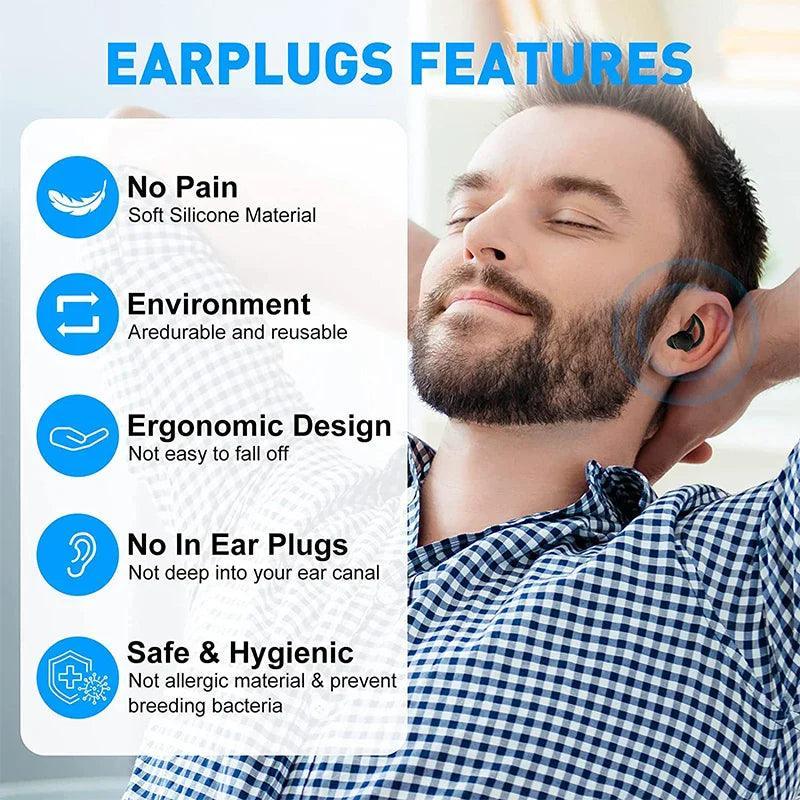 High Performance Noise Canceling Earplugs for Sleep Focus
