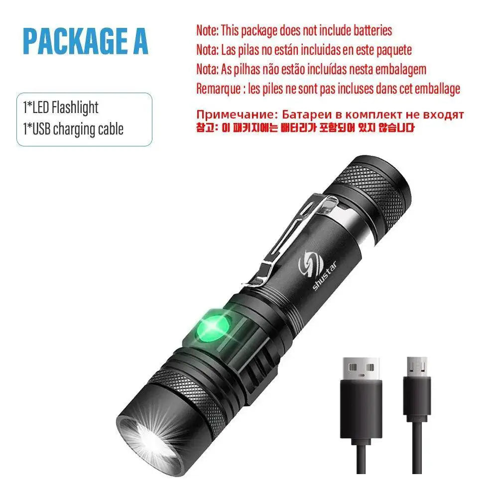 USB Rechargeable Flashlight for Outdoors — product view 9