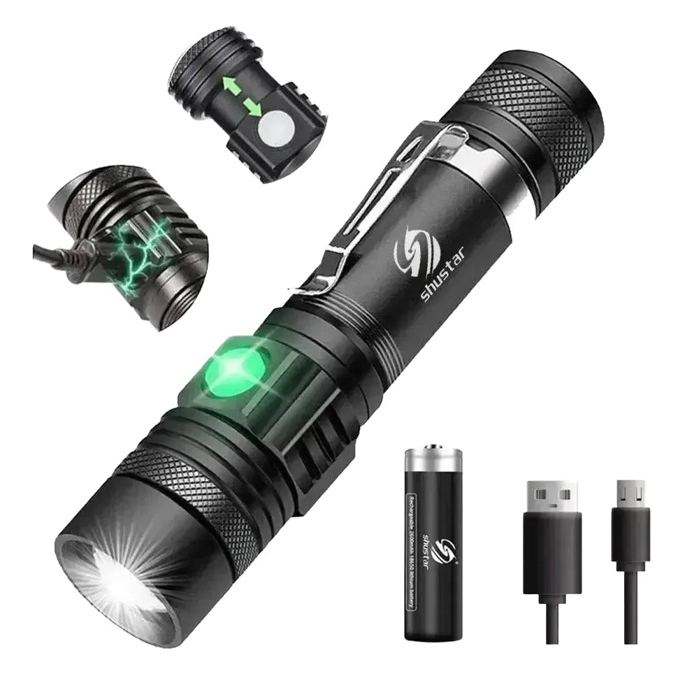 USB Rechargeable Flashlight for Outdoors — product view 1