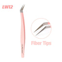 High Precision Pink Eyelash Extension Tweezers Tool for Professionals