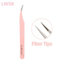 High Precision Pink Eyelash Extension Tweezers Tool for Professionals