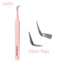 High Precision Pink Eyelash Extension Tweezers Tool for Professionals