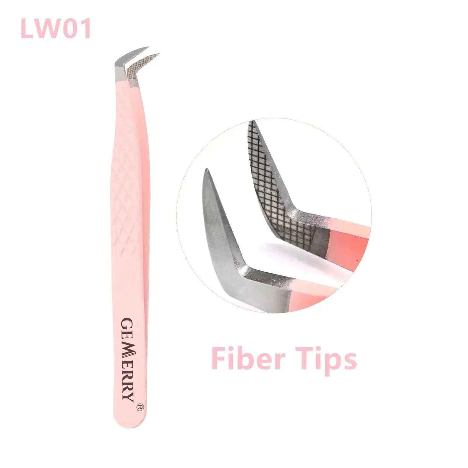 Precision Pink Eyelash Extension Tweezers For Professionals