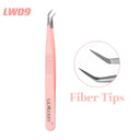 High Precision Pink Eyelash Extension Tweezers Tool for Professionals