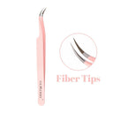 High Precision Pink Eyelash Extension Tweezers Tool for Professionals