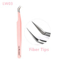 High Precision Pink Eyelash Extension Tweezers Tool for Professionals