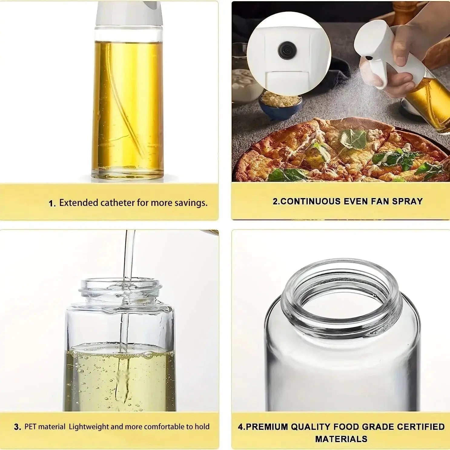 High Pressure Olive Oil Sprayer Bottle For BBQ Grilling