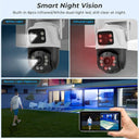 High-Resolution Dual Lens PTZ Night Vision Security Camera