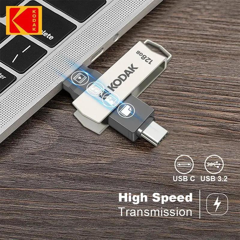 Kodak High Speed Metal USB Flash Drive for Data Storage