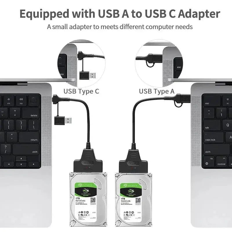 High Speed SATA to USB Adapter for 2.5 Inch SSD HDD UASP
