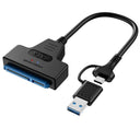High-Speed SATA to USB Adapter SSD HDD Converter UASP