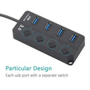 High-Speed USB Hub for Laptops with 4 Ports
