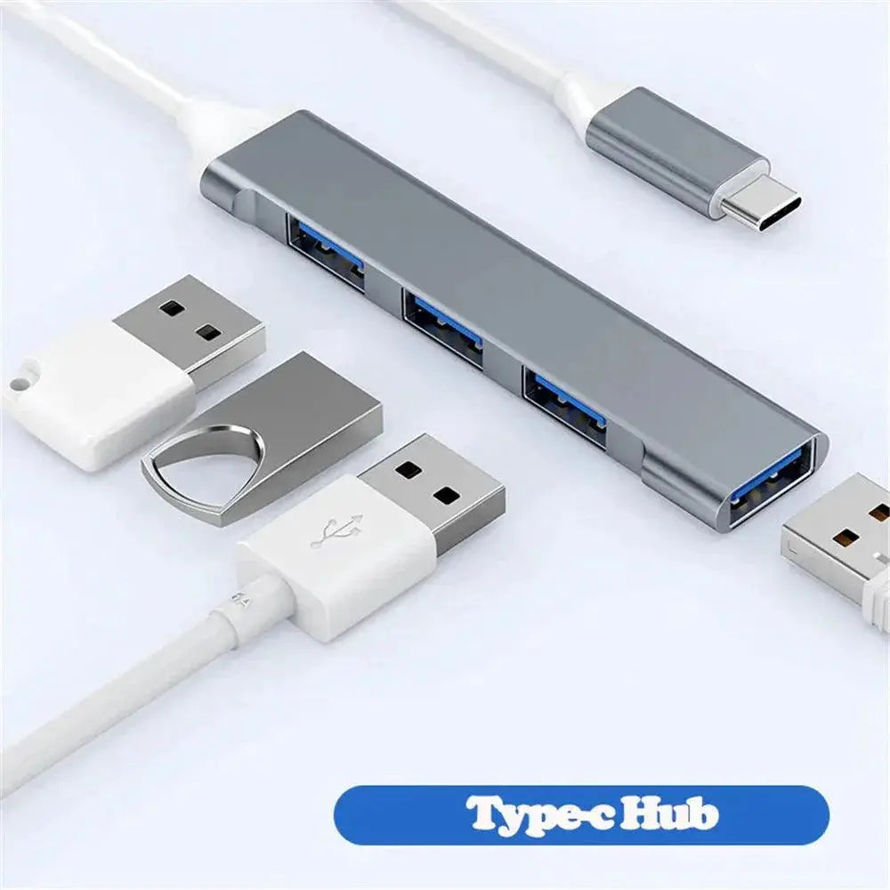 High Speed USB Hub 4 Port Ultra Fast Data Transfer