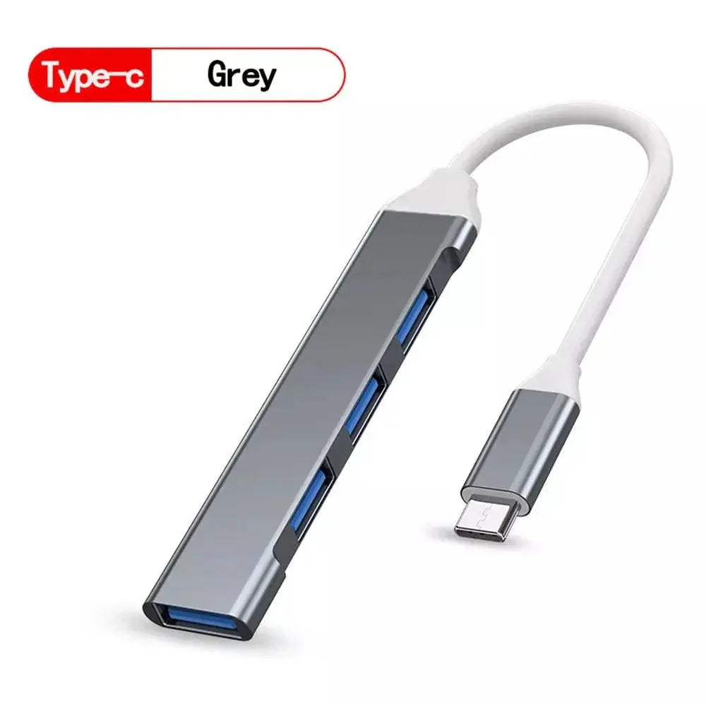High Speed USB Hub 4 Port Ultra Fast Data Transfer
