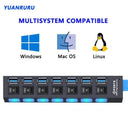 USB Hub with Switch for Office Fast Data