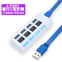 High-Speed USB Hub with Switch Seamless Data Transfer Hub