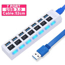 High-Speed USB Hub with Switch Seamless Data Transfer Hub
