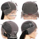 Highlighted Brown Ombre Straight Lace Front Wig Brazilian Remy Hair