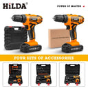 HILDA Cordless Electric Drill 12V 16V 20V Mini Power Driver