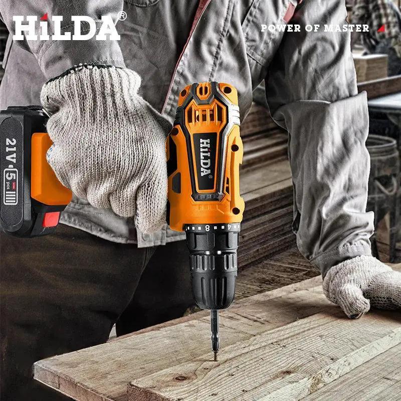 HILDA Cordless Drill 12V 16V 20V Mini Power Driver