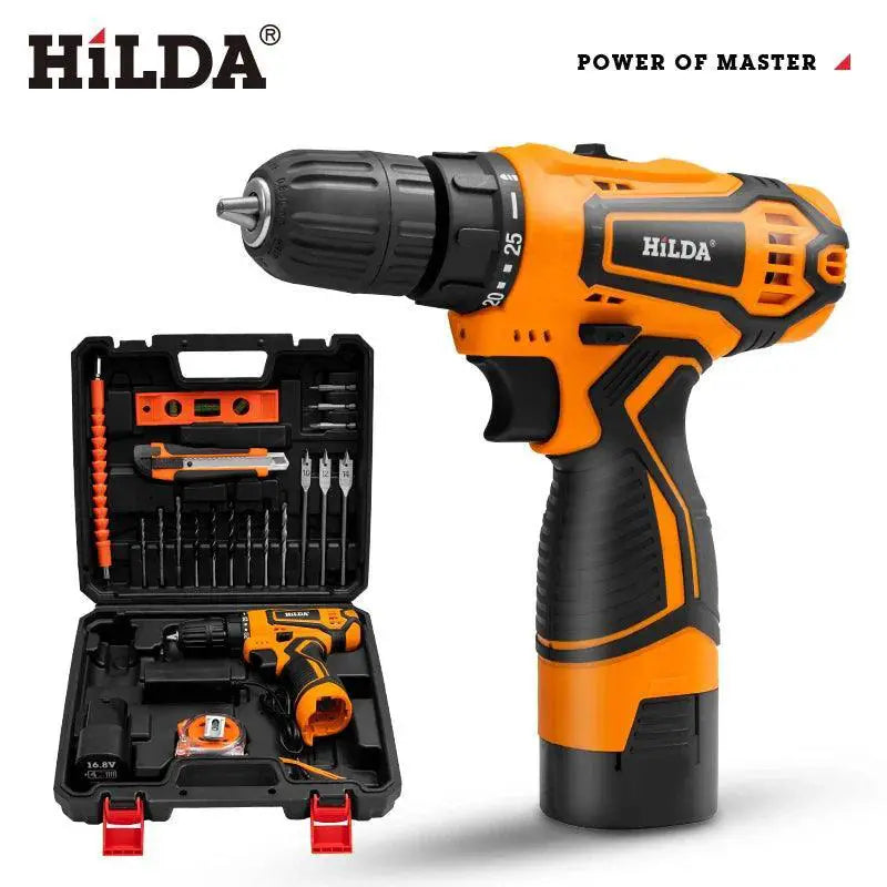 HILDA Cordless Drill 12V 16V 20V Mini Power Driver