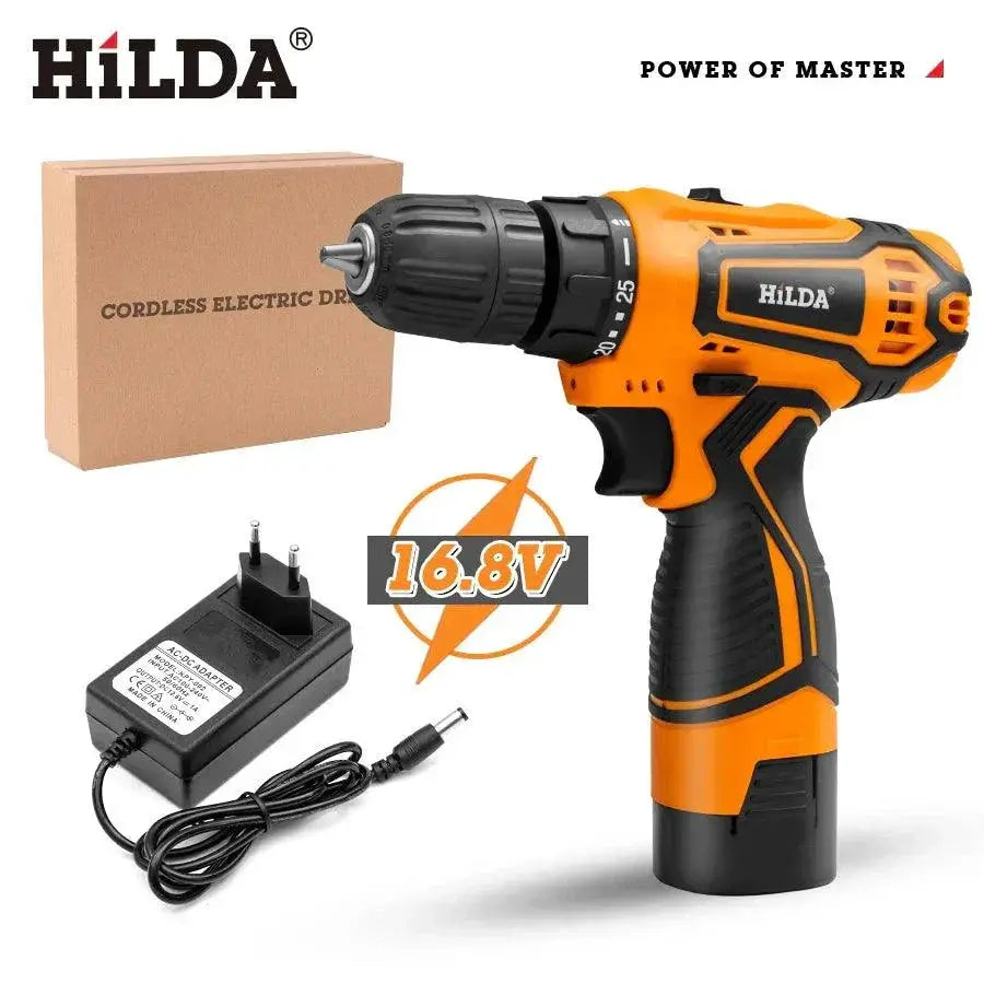 HILDA Cordless Drill 12V 16V 20V Mini Power Driver