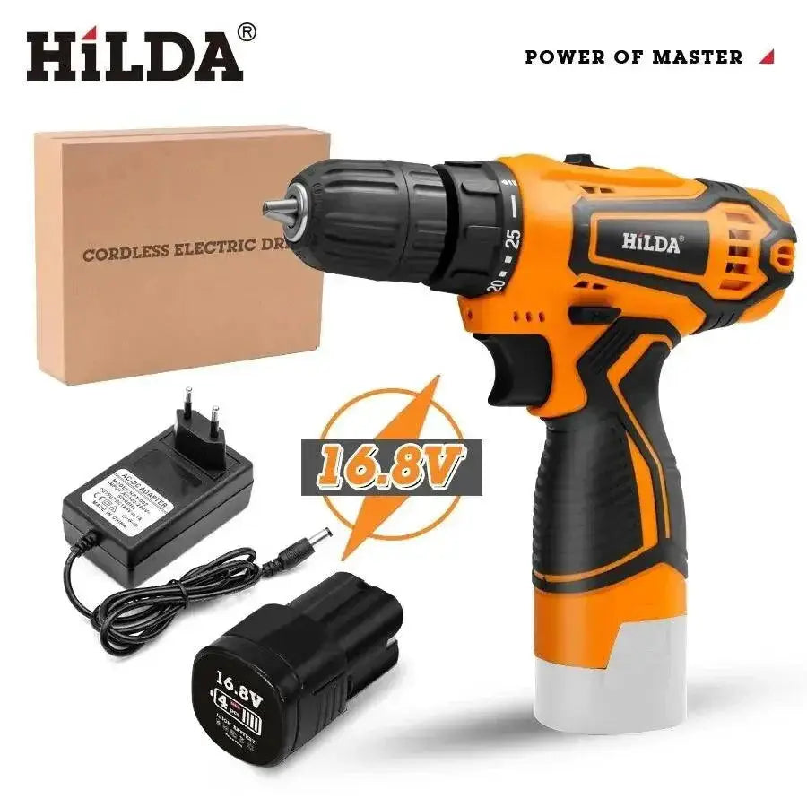 HILDA Versatile 12V - 21V Cordless Drill and Screwdriver Kit