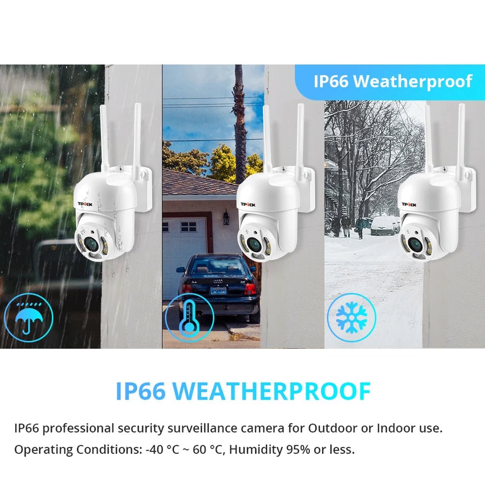 Hipro 4MP PTZ WIFI IP Camera - Outdoor 4x Digital Zoom 1080P CCTV Surveillance