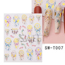 Holiday Nail Art Stickers - Snowflakes, Holly & Santa Bird