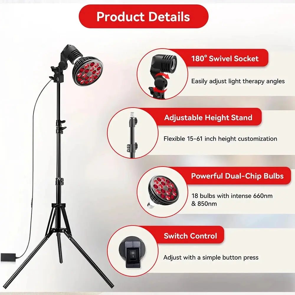Home Pain Relief Red Light Therapy Lamp
