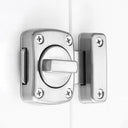 Home Security Twist Bolt Latch for Bathroom Toilet Lock