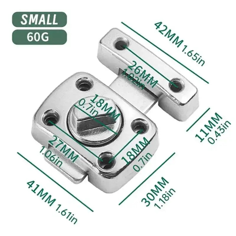 Home Security Twist Bolt Latch For Bathroom And Toilet Lock