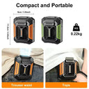 Homfish Belt Clip Fan Portable Power Bank Stay Cool On The Go