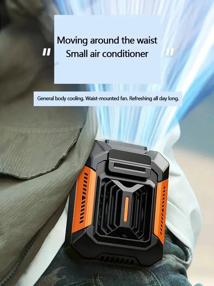 Homfish Belt Clip Fan Portable Power Bank Stay Cool On The Go