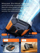 Homfish Belt Clip Fan Portable Power Bank Stay Cool On The Go