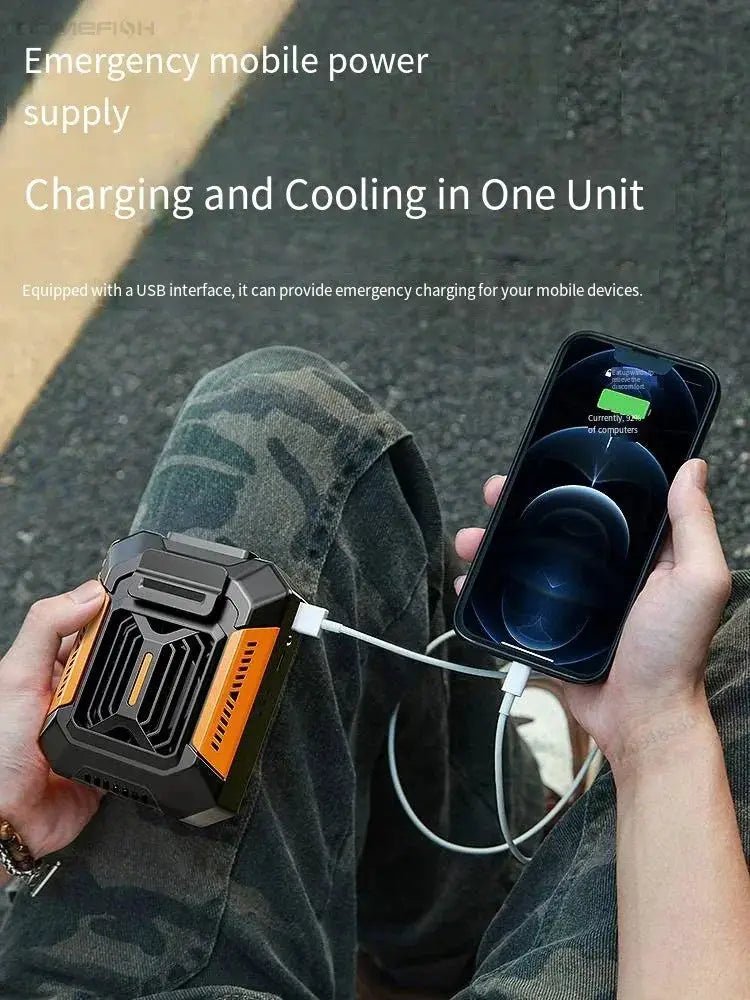 Homfish Belt Clip Fan Portable Power Bank Stay Cool On The Go