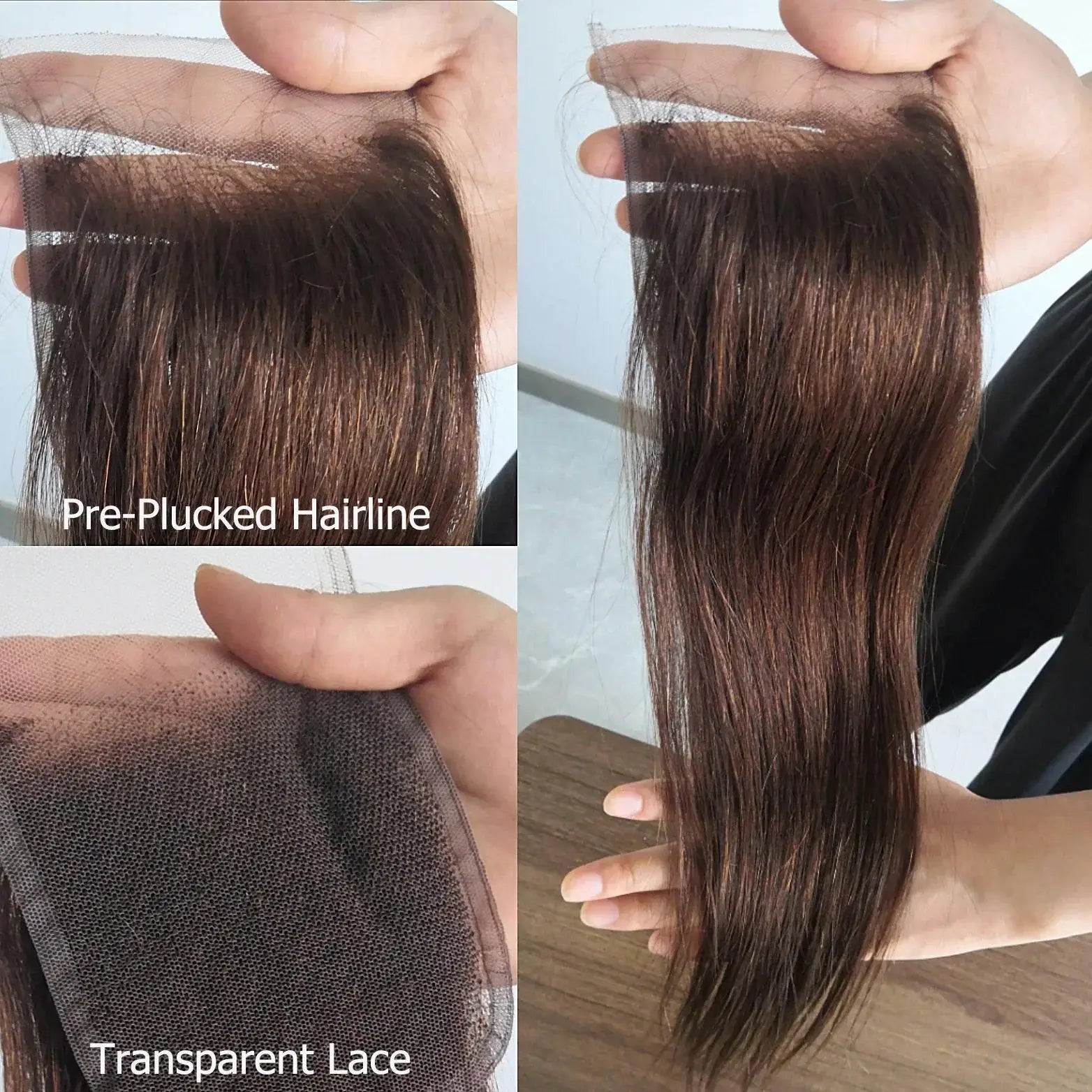 Honey Blonde Ombre 4x4 Lace Closure Remy Human Hair